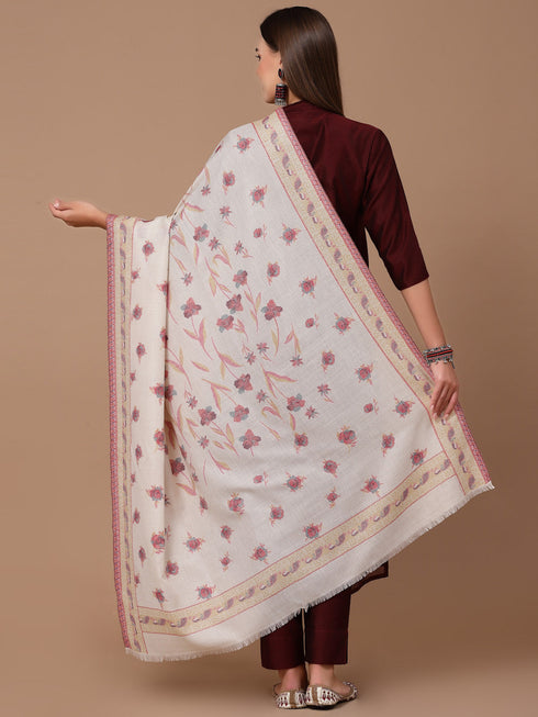 Women's Kani Floral Wool Shawl